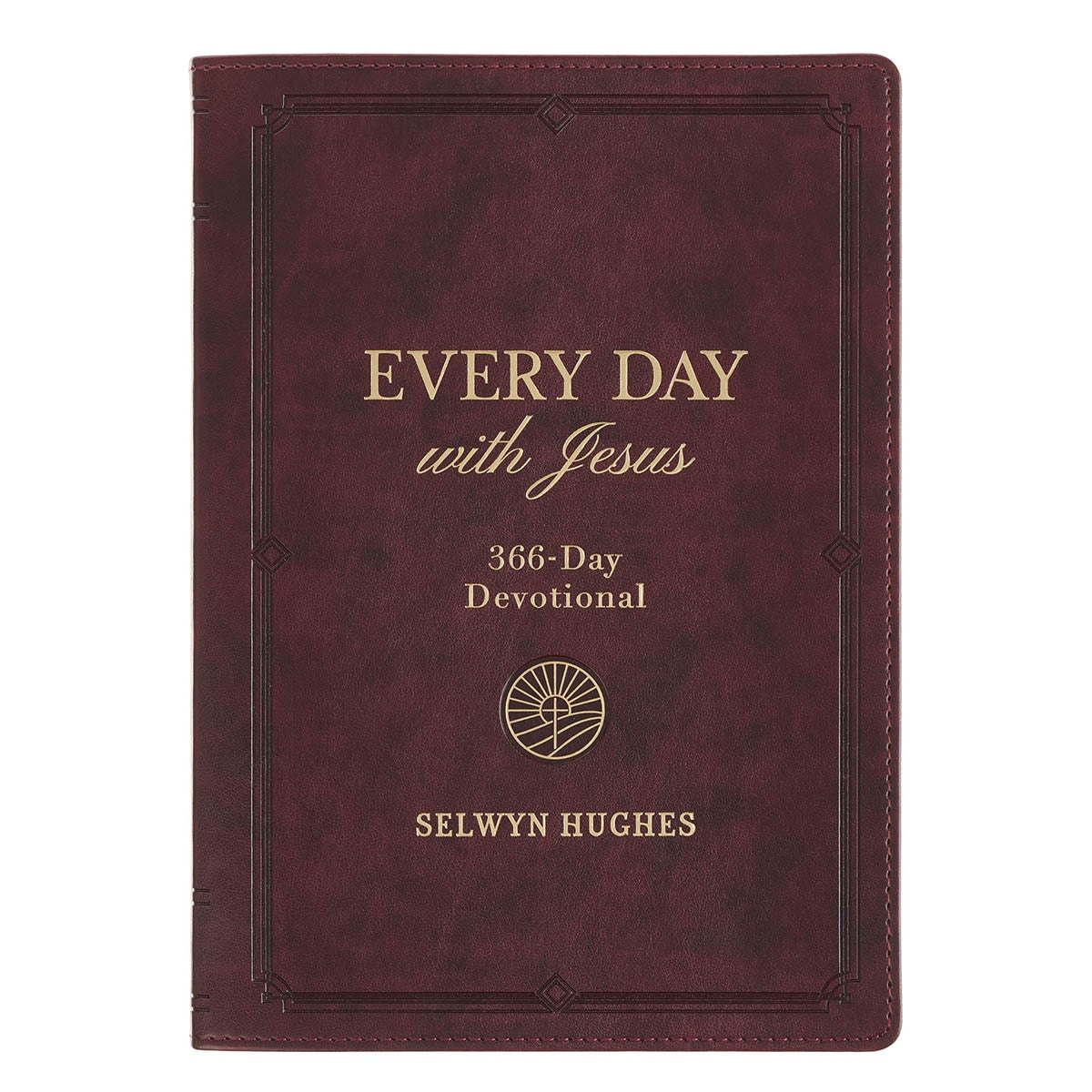 Every Day with Jesus: 366-Day Burgundy Faux Leather Devotional