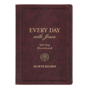 Every Day with Jesus: 366-Day Burgundy Faux Leather Devotional