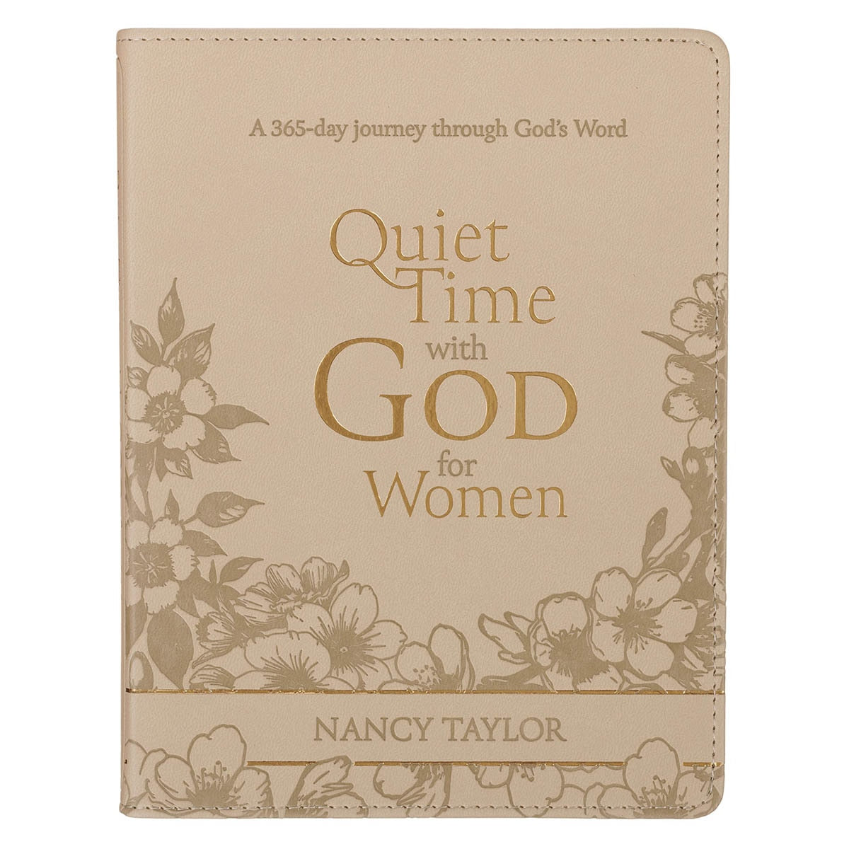 Quiet Time with God for Women Tan Faux Leather Devotional