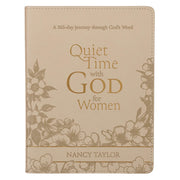 Quiet Time with God for Women Tan Faux Leather Devotional
