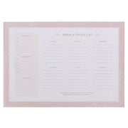 Everything Beautiful Blush Pink Undated Weekly To-Do List  - Ecclesiastes 3:11