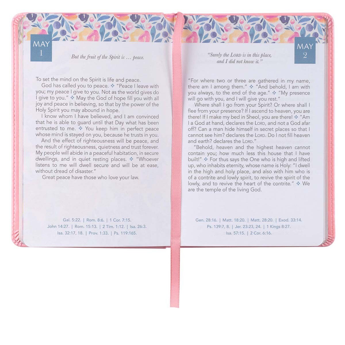 Daily Light for Women Pink Faux Leather Devotional