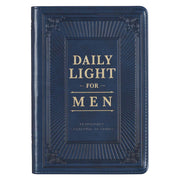 Daily Light for Men Blue Faux Leather Devotional