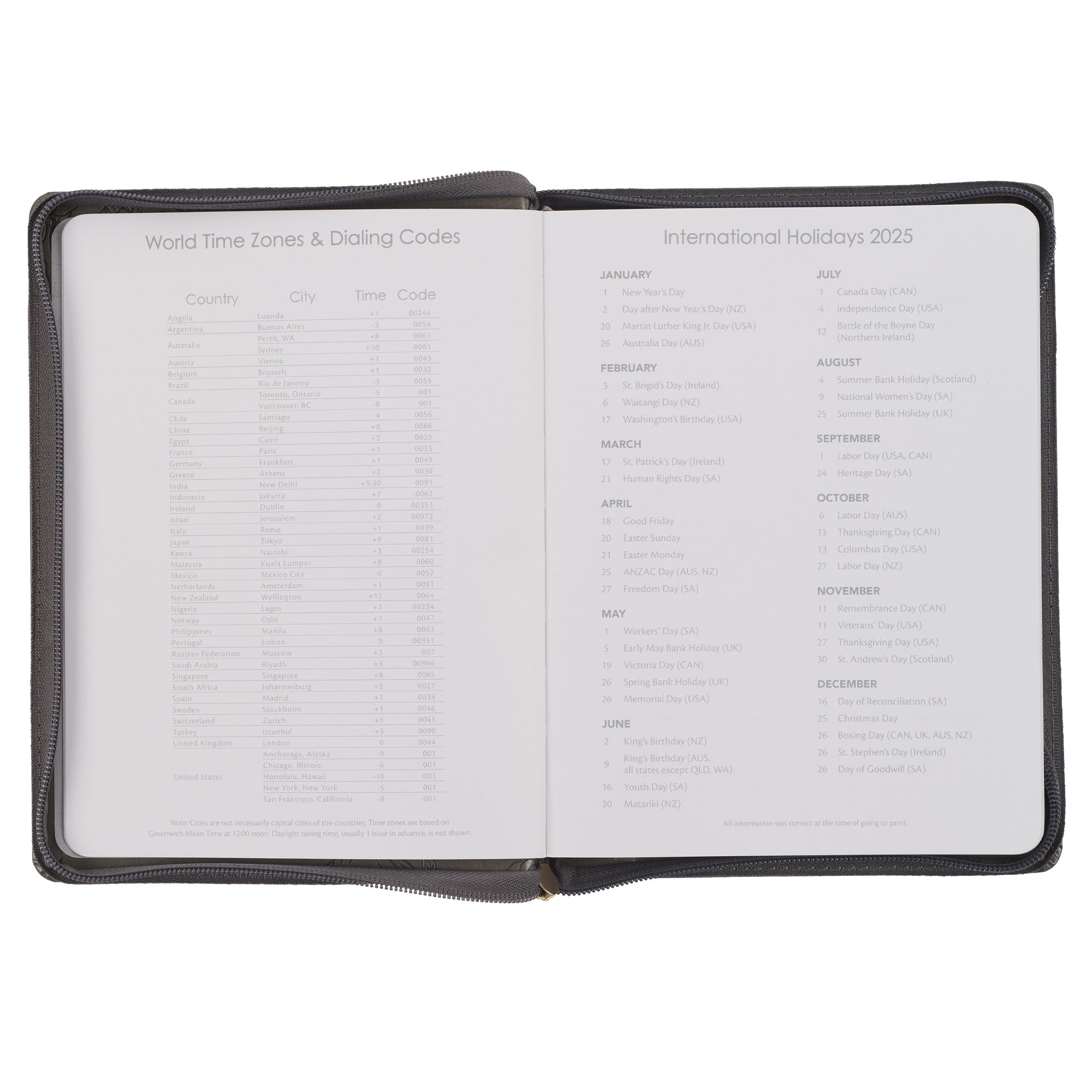 2025 Strength and Dignity Brown Faux Leather 18-Month Planner for Women  - Proverbs 31:25