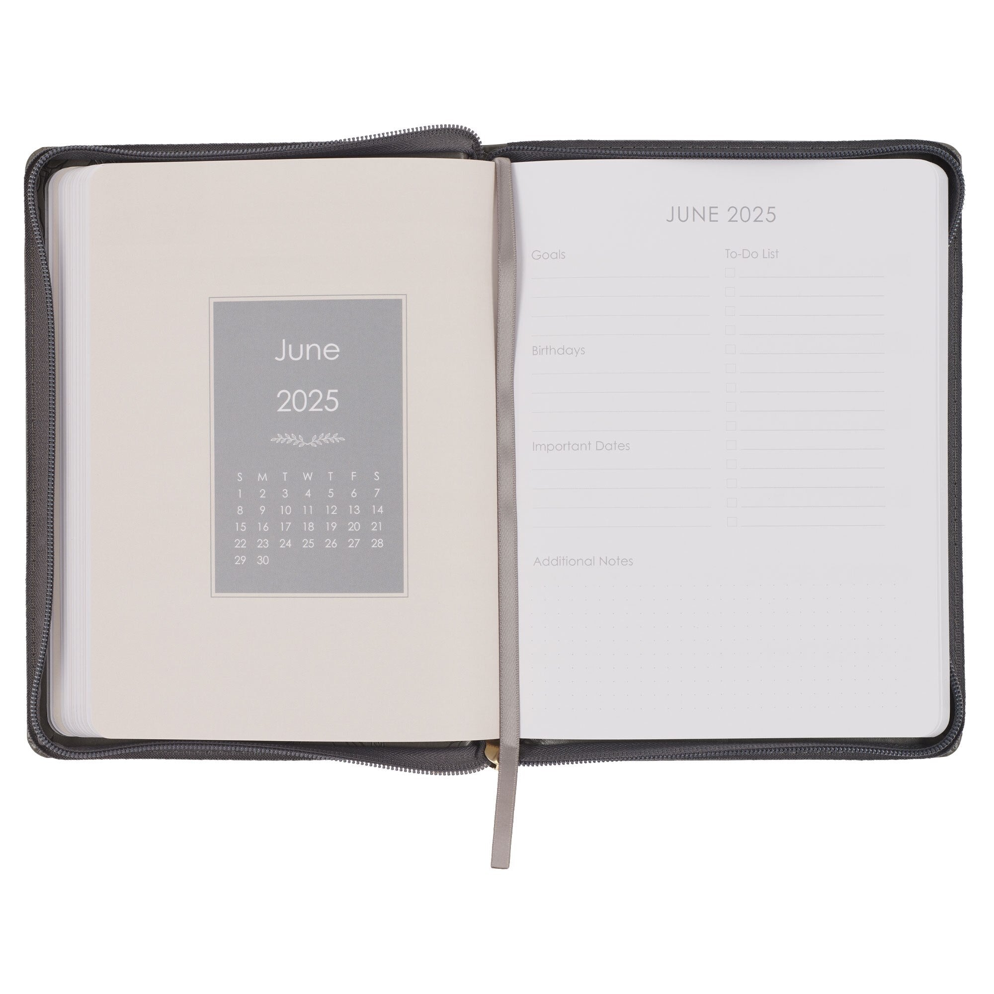 2025 Strength and Dignity Brown Faux Leather 18-Month Planner for Women  - Proverbs 31:25