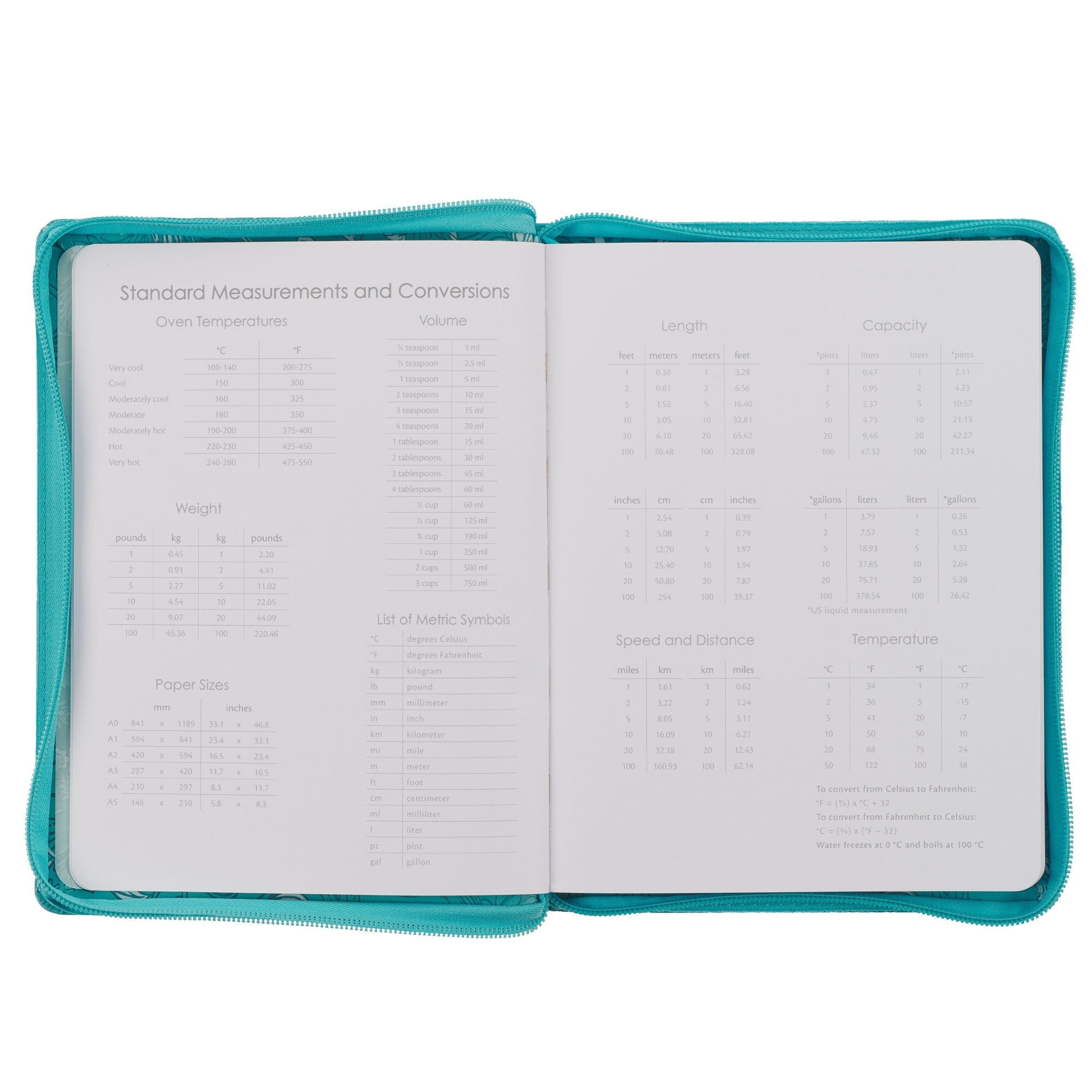 Trust in the Lord Teal Faux Leather 2025 Large 18-month Planner for W