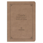 Tan Faux Leather NLT Everyday Devotional Bible for Men