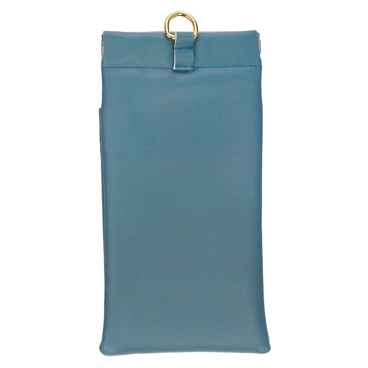 Be Still Teal Floral Faux Leather Double Eyeglass Case - Psalm 46:10