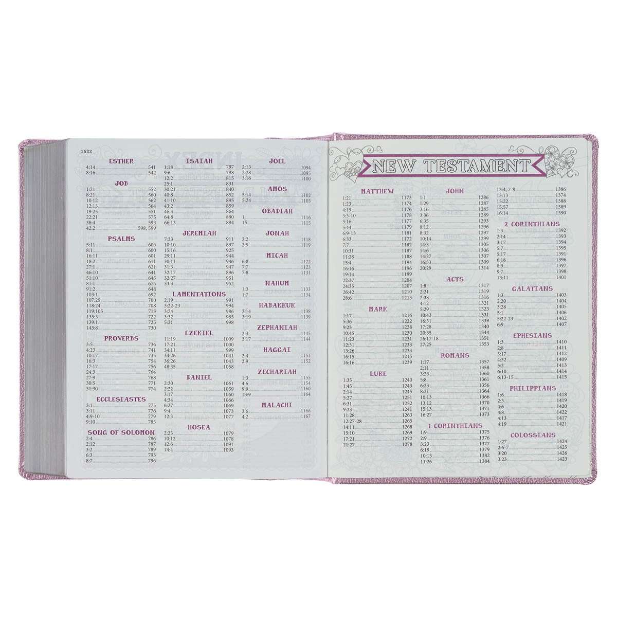 Metallic Pink Faux Leather My Creative Bible for Girls - an ESV Journaling Bible