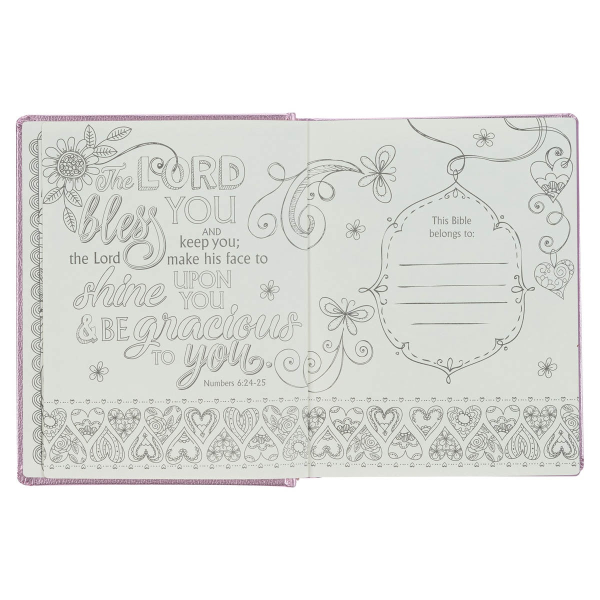 Metallic Pink Faux Leather My Creative Bible for Girls - an ESV Journaling Bible