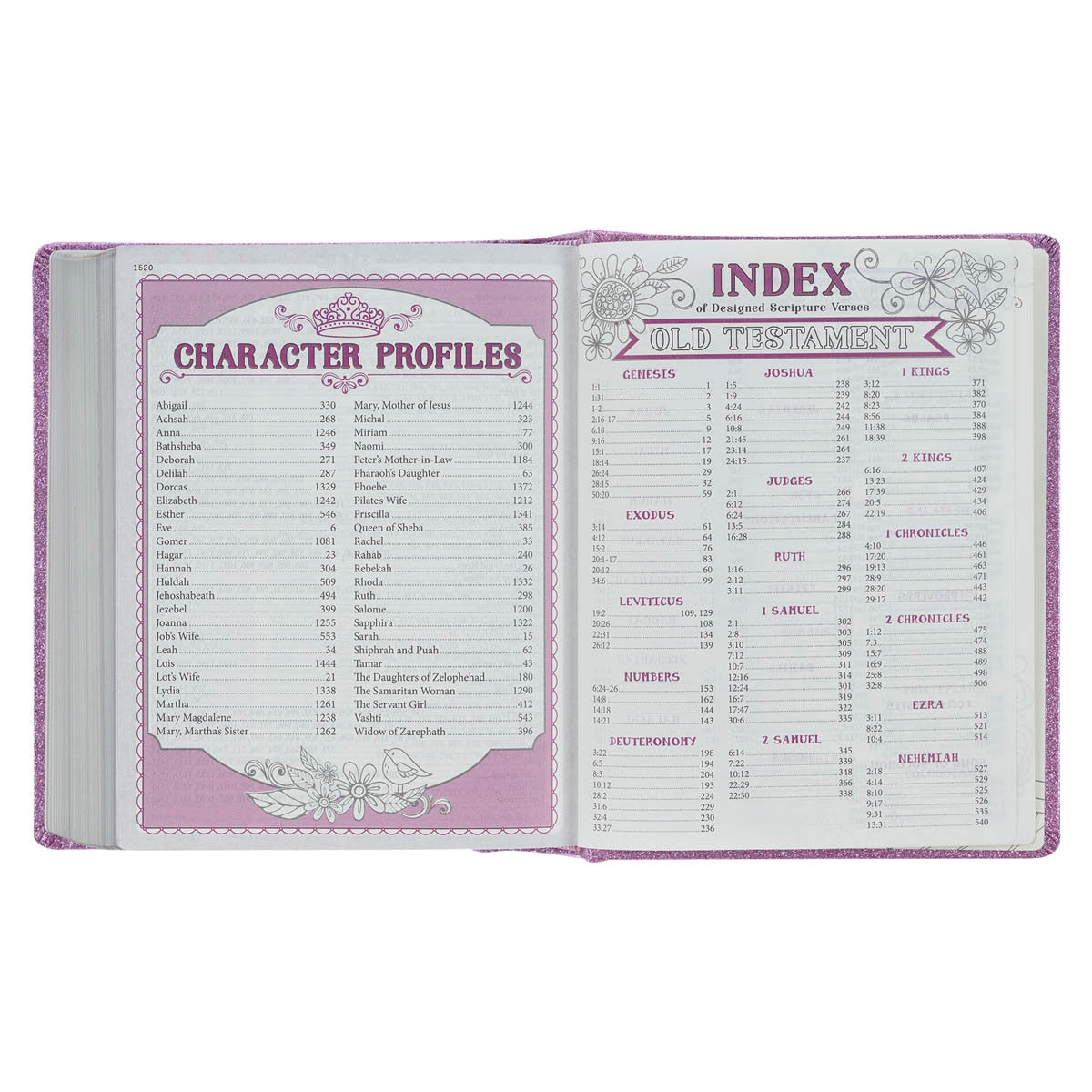 Purple Glitter My Creative Bible for Girls - an ESV Journaling Bible