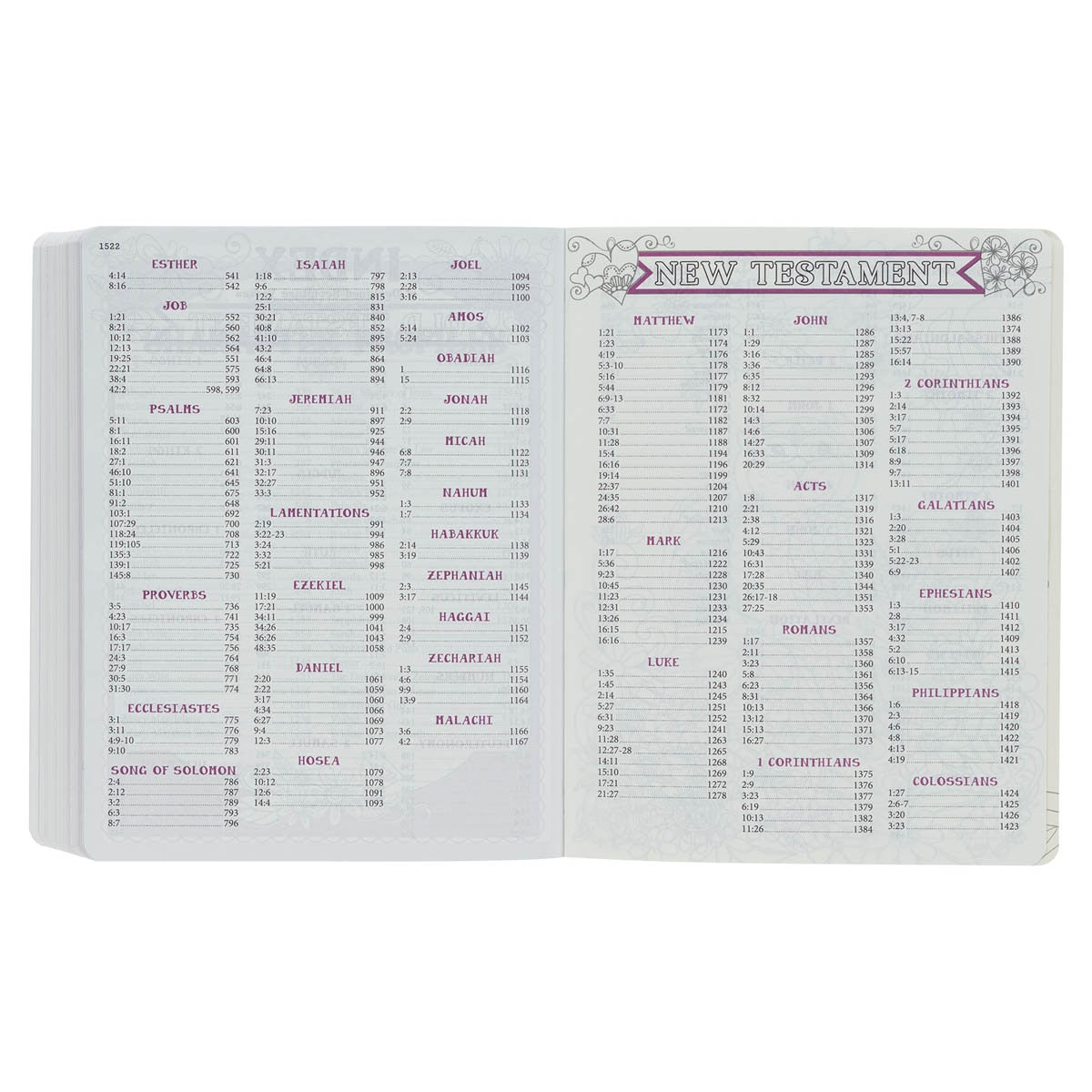 Pink Floral Heart Flexcover My Creative Bible for Girls - an ESV Journaling Bible