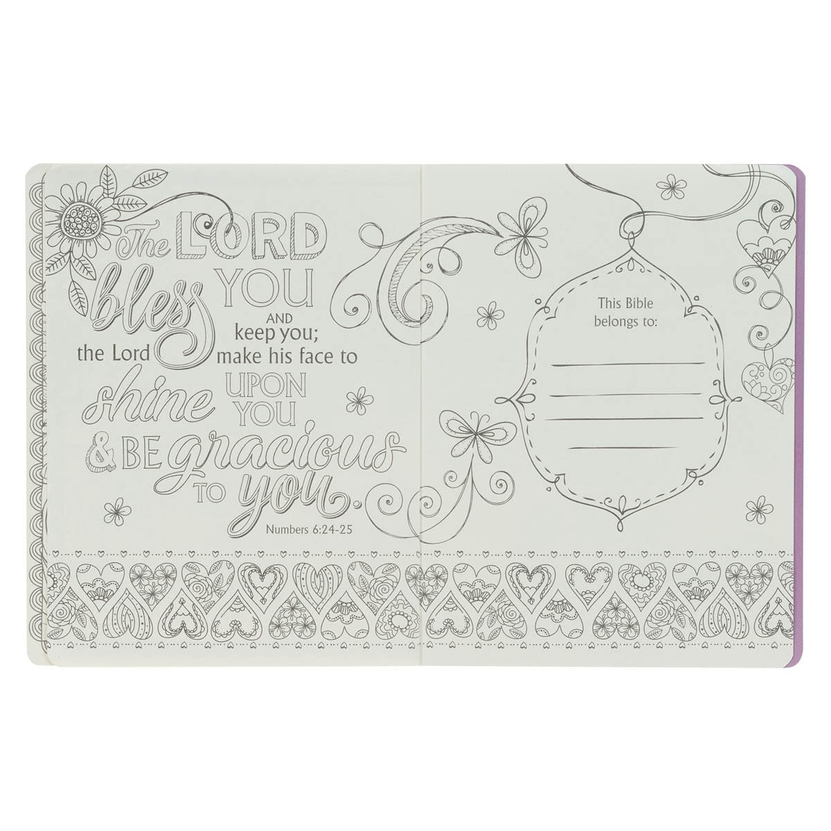 Pink Floral Heart Flexcover My Creative Bible for Girls - an ESV Journaling Bible