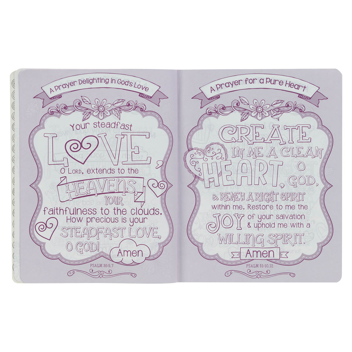 Pink Floral Heart Flexcover My Creative Bible for Girls - an ESV Journaling Bible