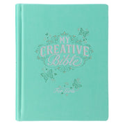 Teal Butterfly Hardcover My Creative Bible for Girls - an ESV Journaling Bible