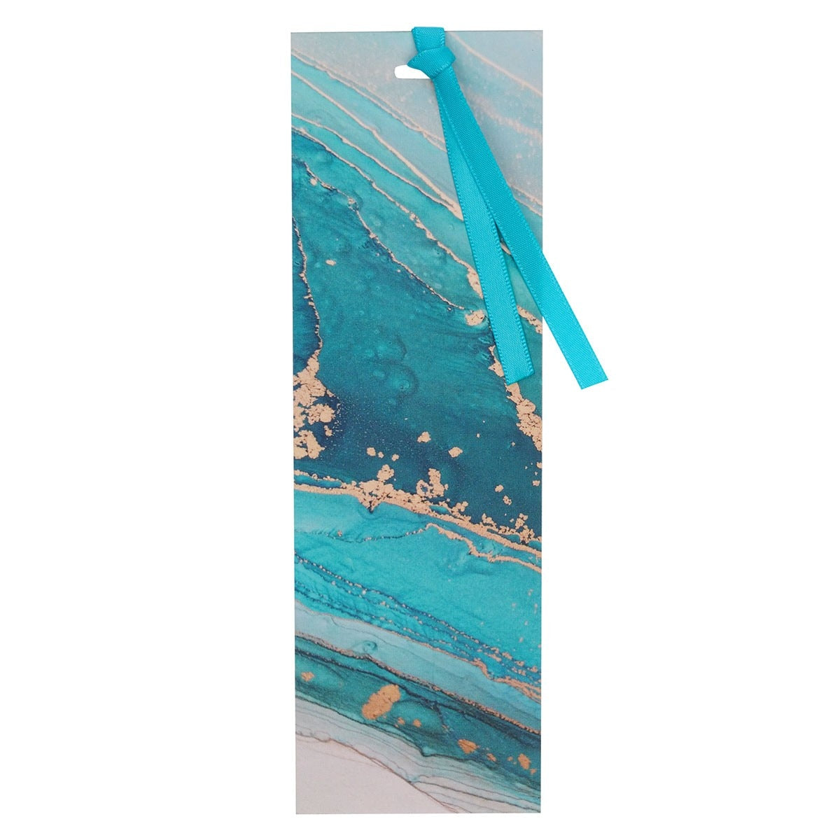 The LORD Will Be With You Bluel Marbled Premium Bookmark - Joshua 1:9