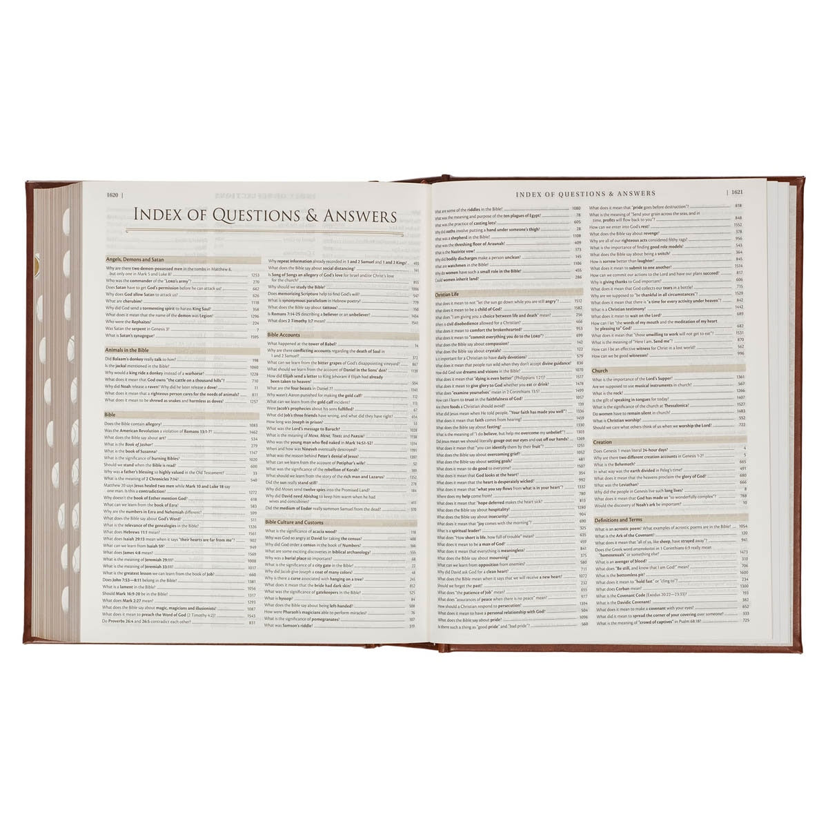 Brown Faux Leather Family Heritage Bible