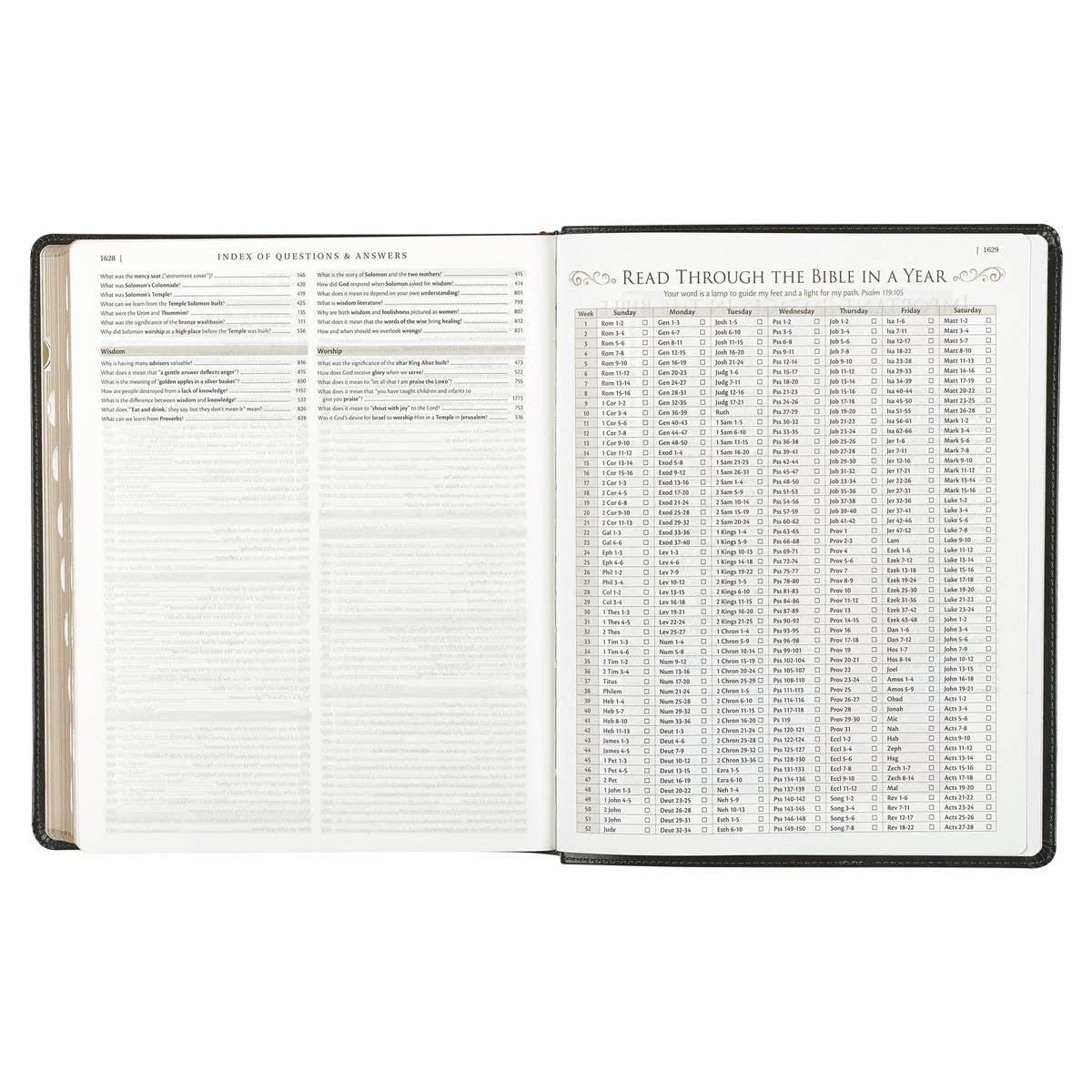 Two-tone Brown Faux Leather Family Heritage Bible