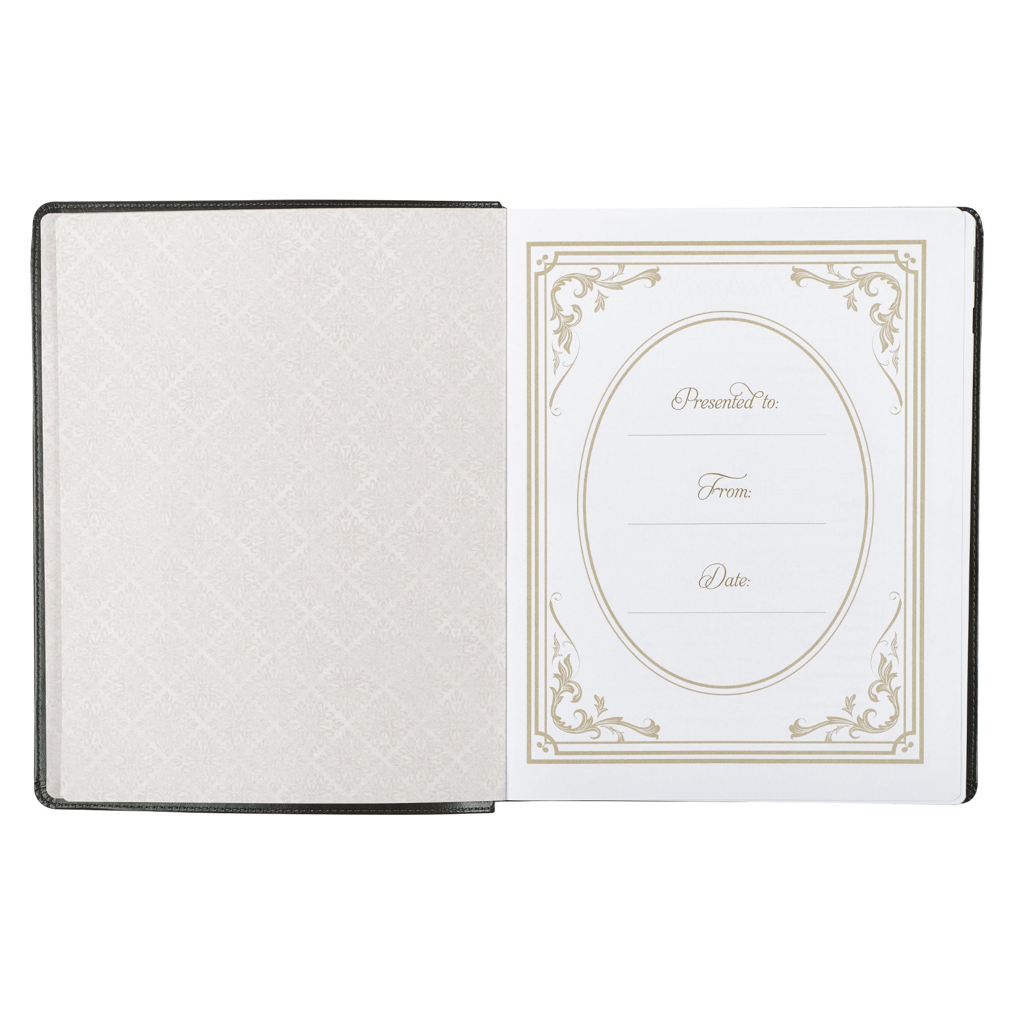 Two-tone Brown Faux Leather Family Heritage Bible