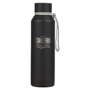 Stand Firm Black Stainless Steel Water Bottle - 1 Corinthians 16:13