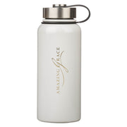 Amazing Grace White Crown of Thorns Stainless Steel Water Bottle