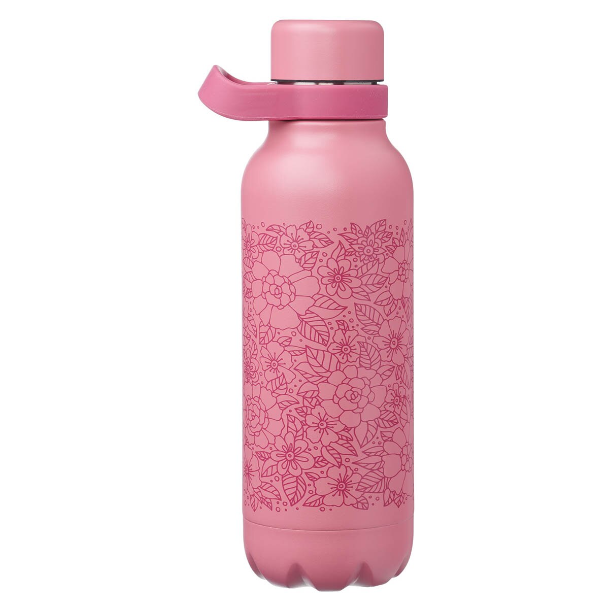 Walk by Faith Rose Floral Stainless Steel Water Bottle