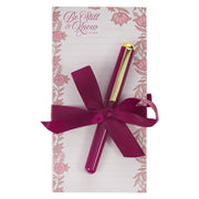 Be Still and Know Pink Spring Floral Notepad and Pen Set - Psalm 46:10