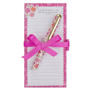 Lamp for My Feet Pink Meadow Magnetic Notepad and Pen Gift Set - Psalm 119:105