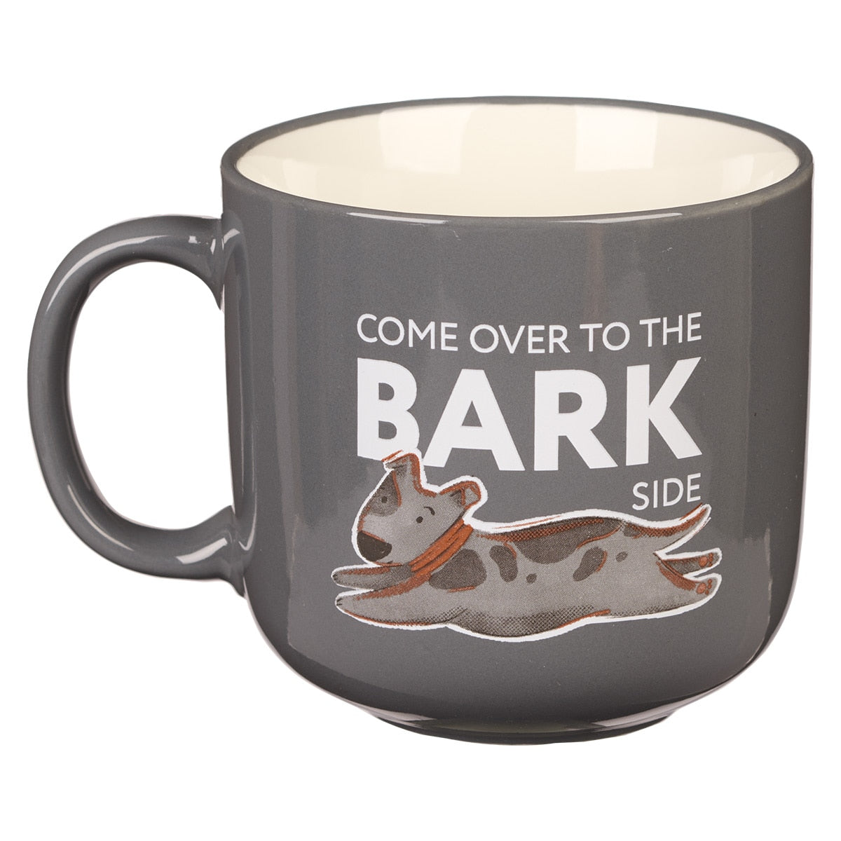 Come Over To the Bark Side Gray Ceramic Coffee Mug