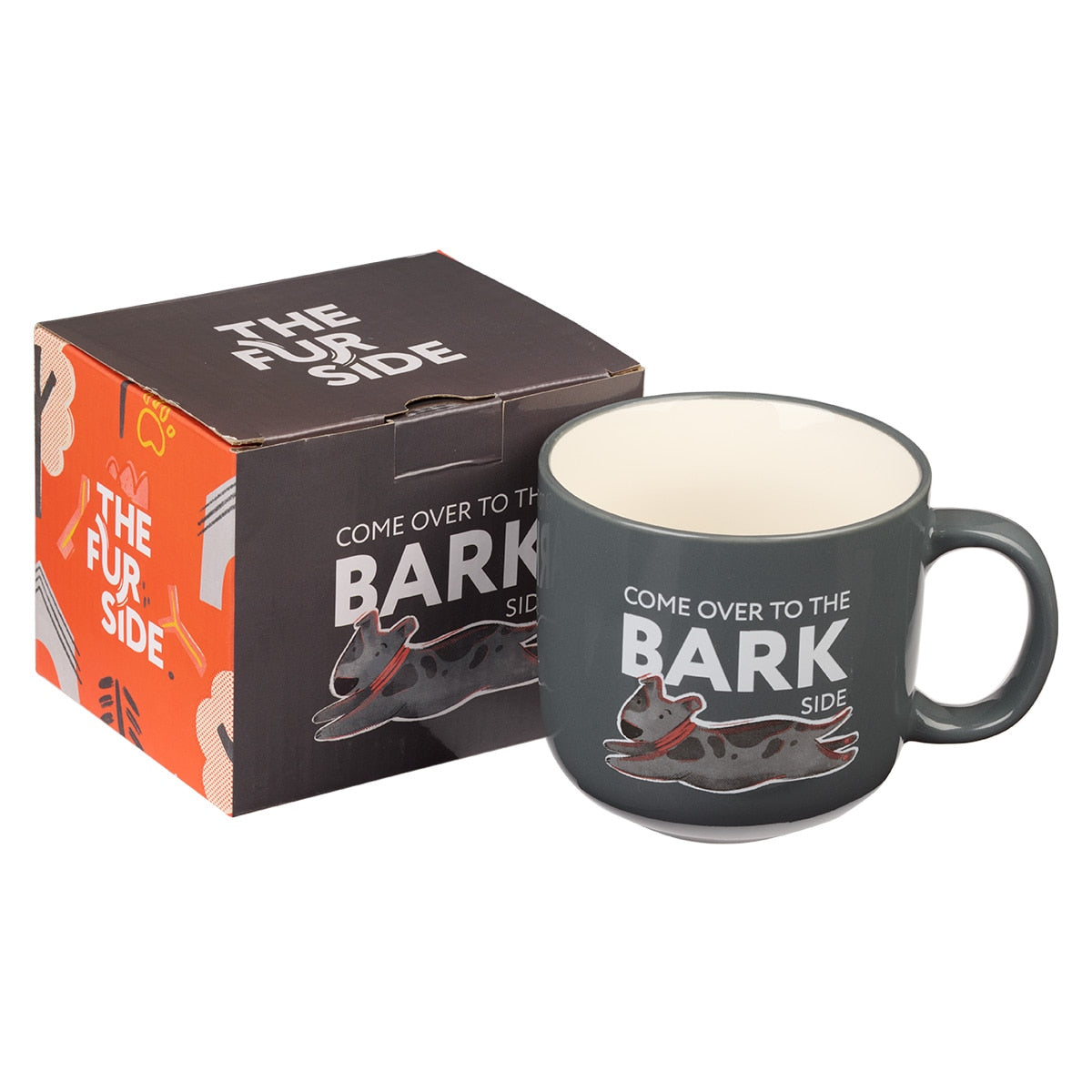 Come Over To the Bark Side Gray Ceramic Coffee Mug