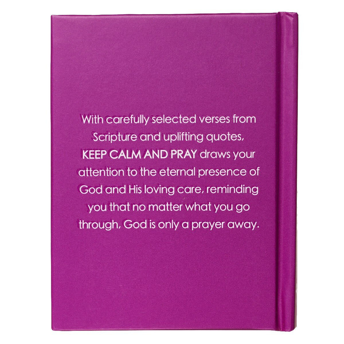 Keep Calm and Pray Purple Hardcover Gift Book