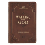Walking With God Brown Faux Leather Devotional