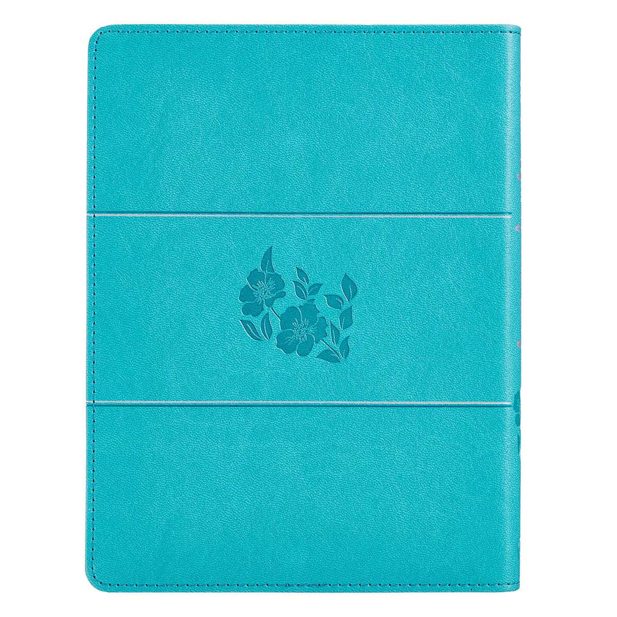 In the Light of His Glory Teal Faux Leather Devotional