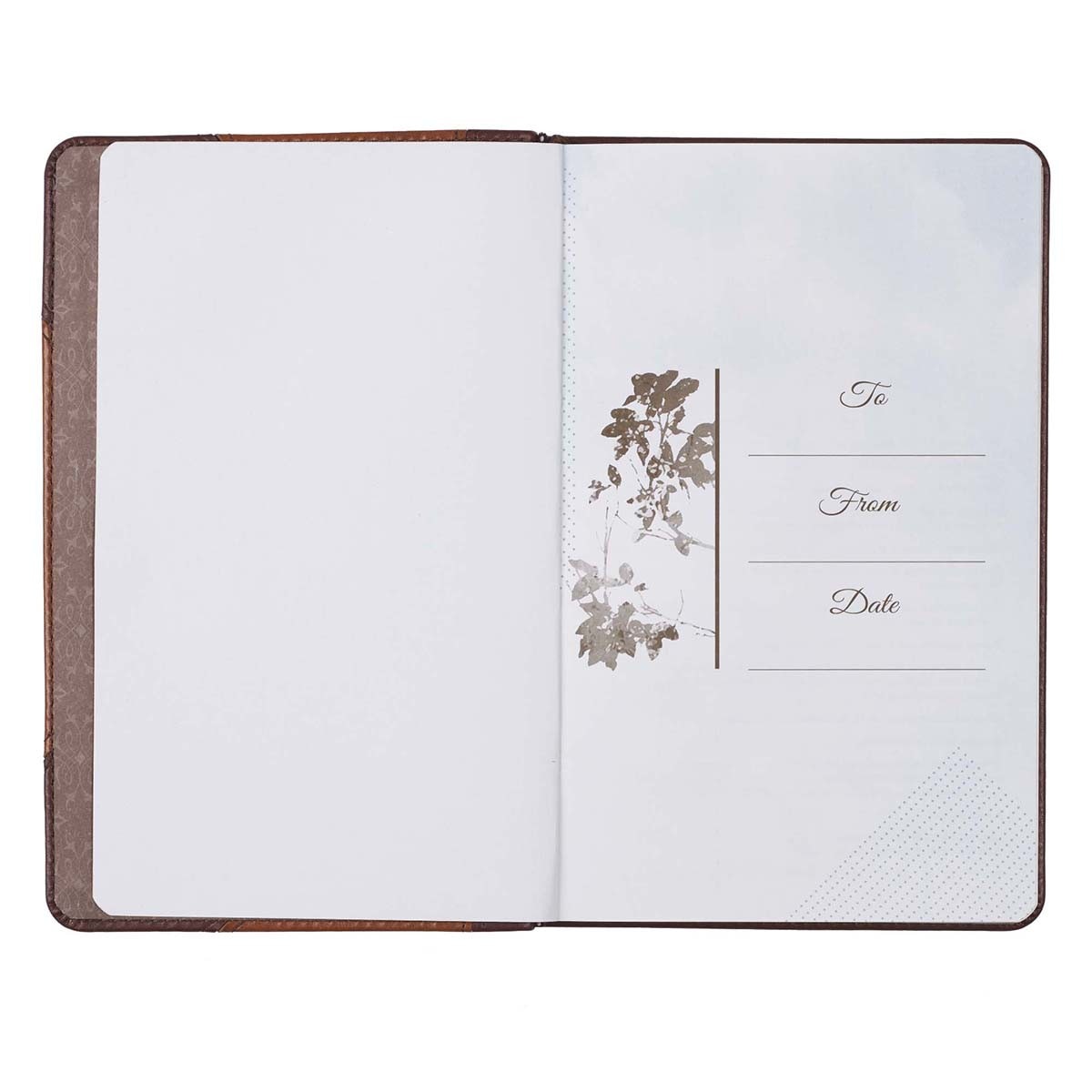 Wisdom From The Word For Men Brown Faux Leather Gift Book