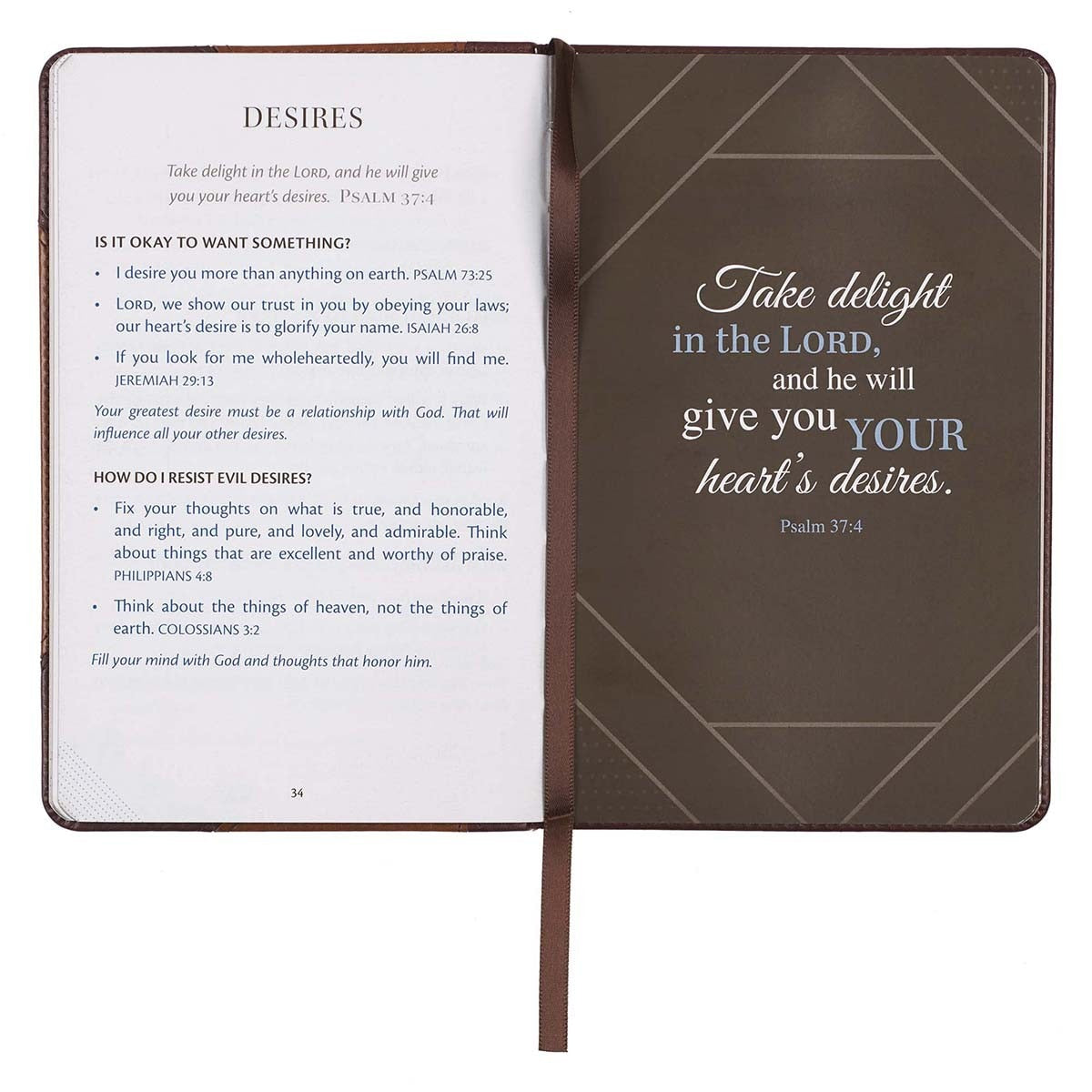 Wisdom From The Word For Men Brown Faux Leather Gift Book