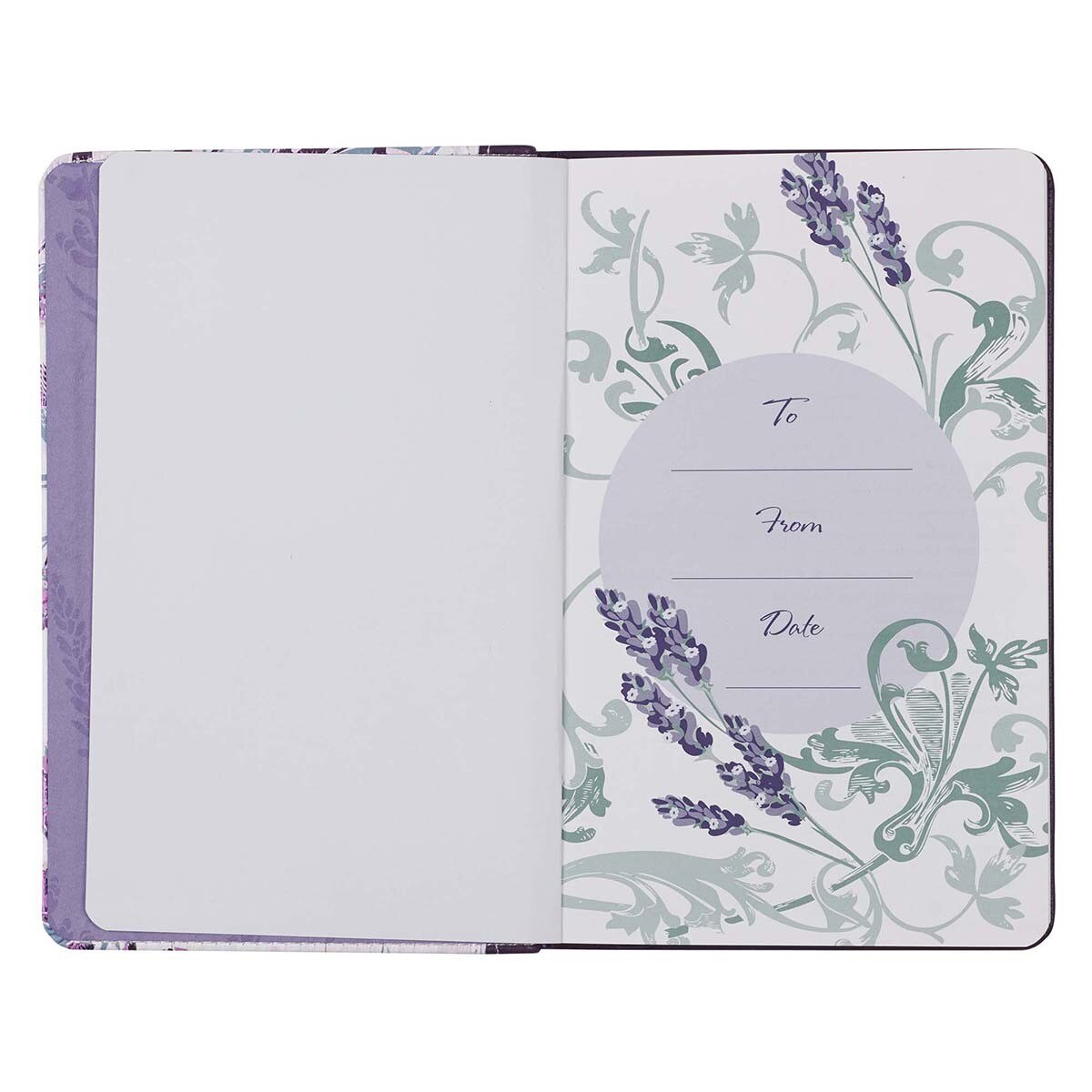 Wisdom from the Word for Women Purple Faux Leather Gift Book