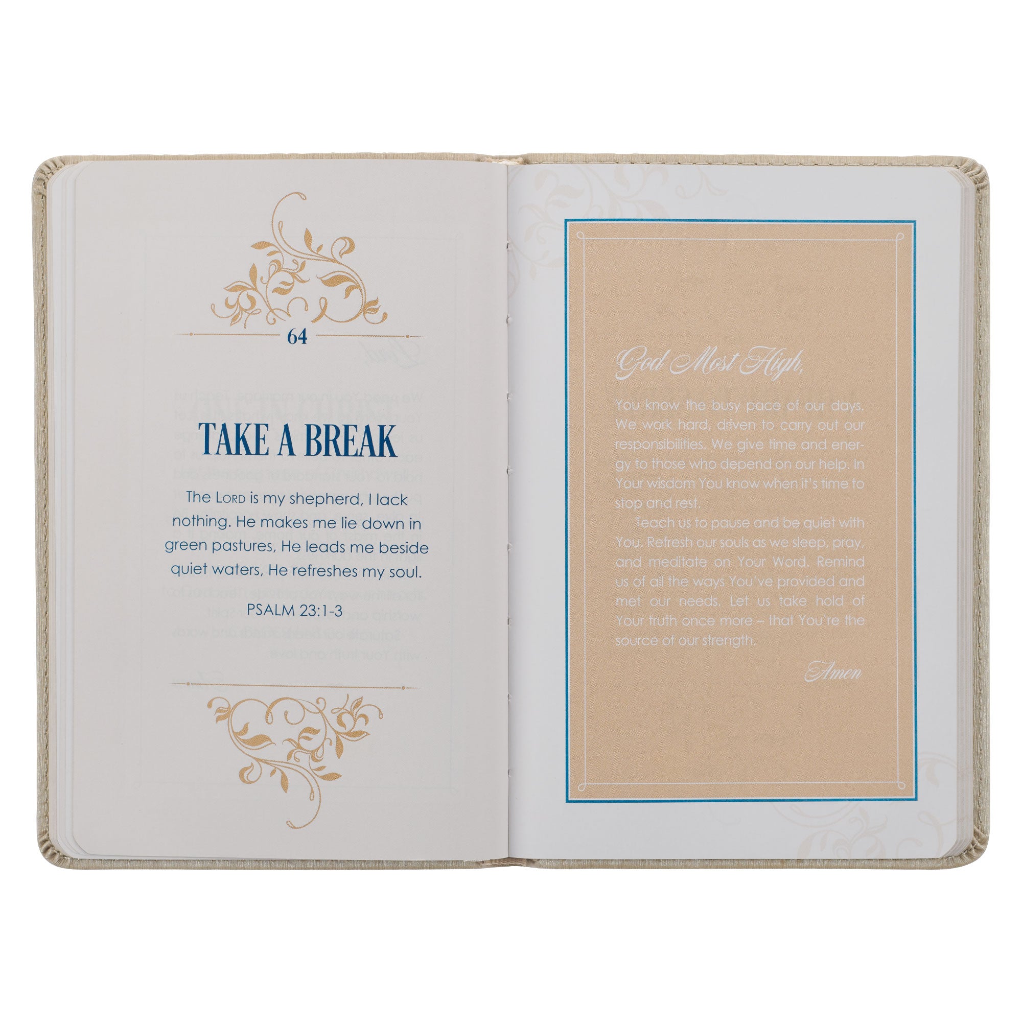 101 Prayers for Mr. & Mrs. Gold Faux Leather Prayer Book