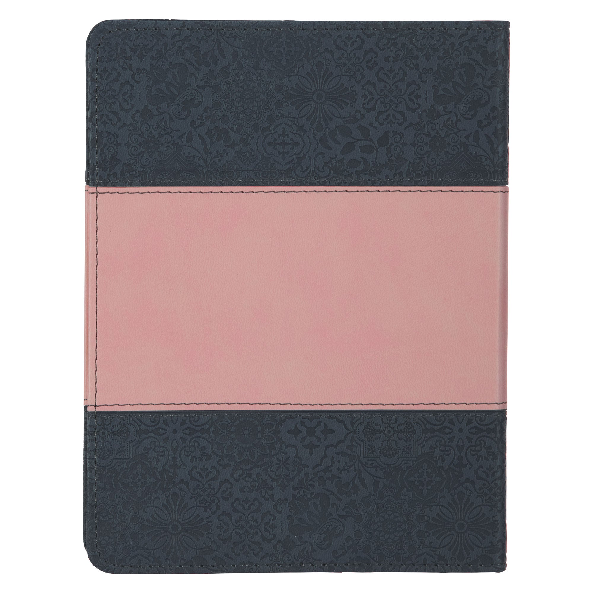 Life Lessons for Moms  Gray and Pink Faux Leather Gift Book