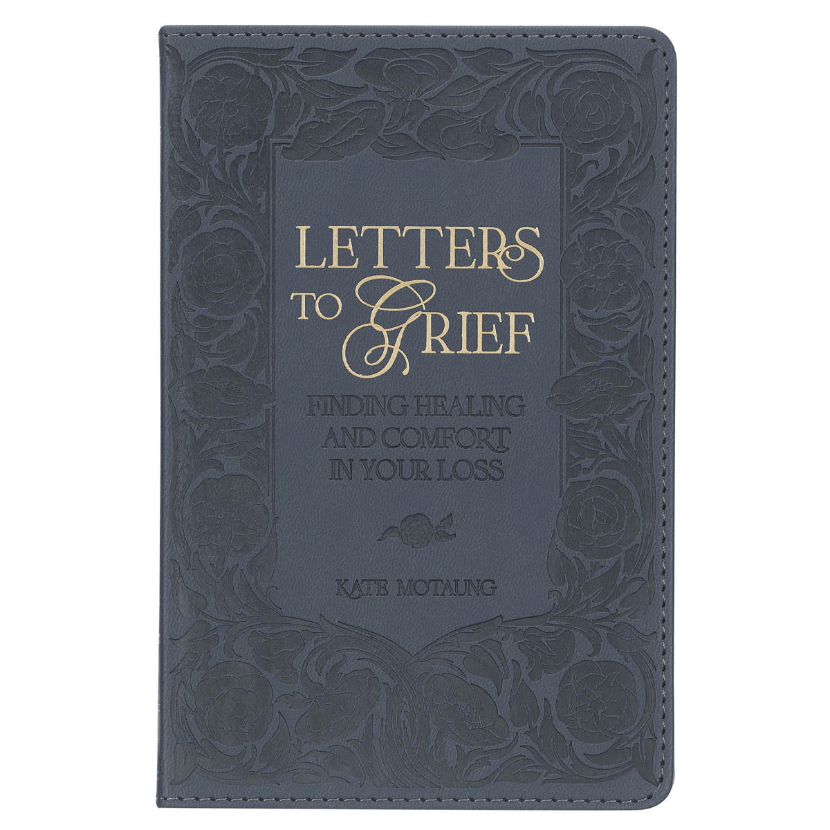 Letters to Grief Slate Gray Faux Leather Gift Book
