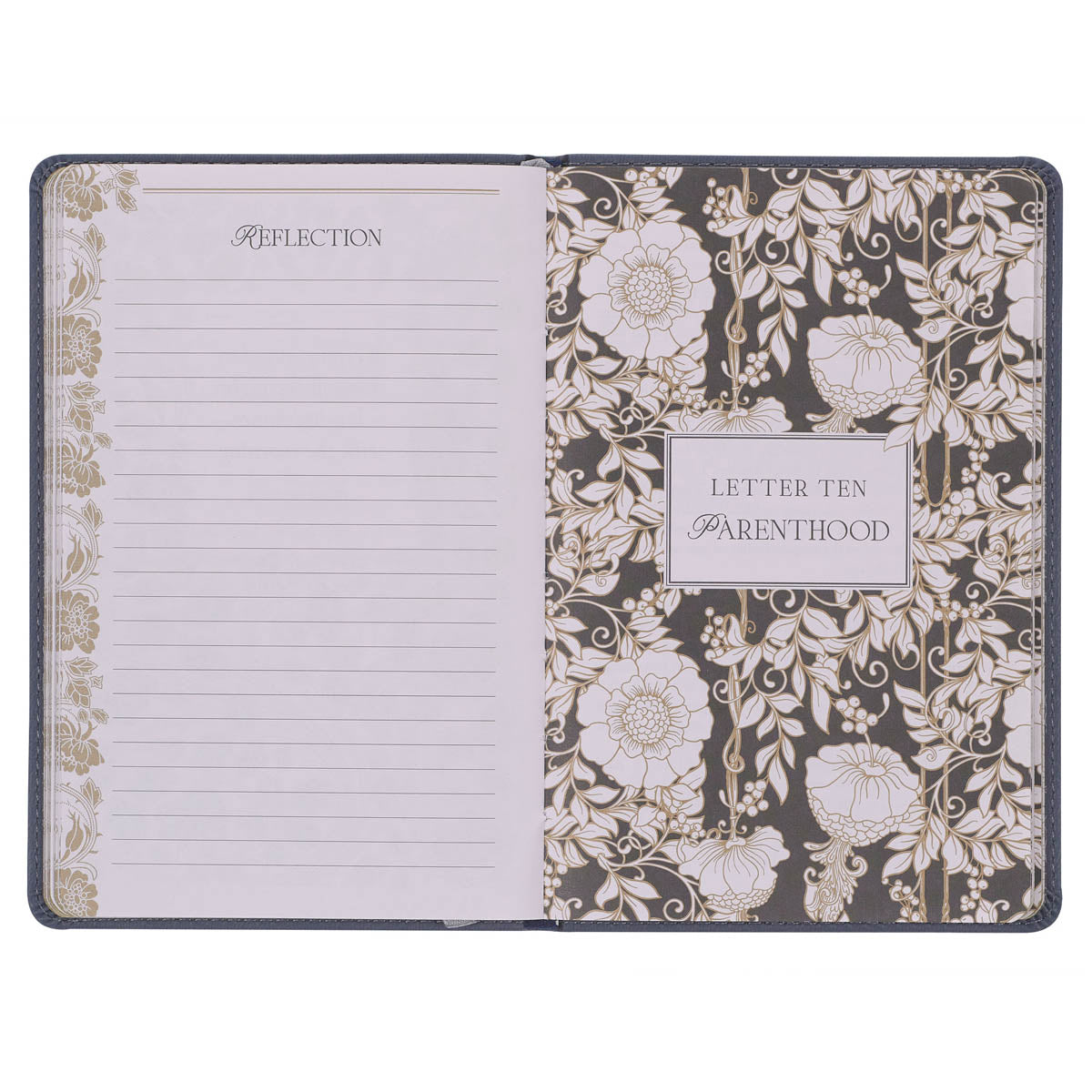 Letters to Grief Slate Gray Faux Leather Gift Book