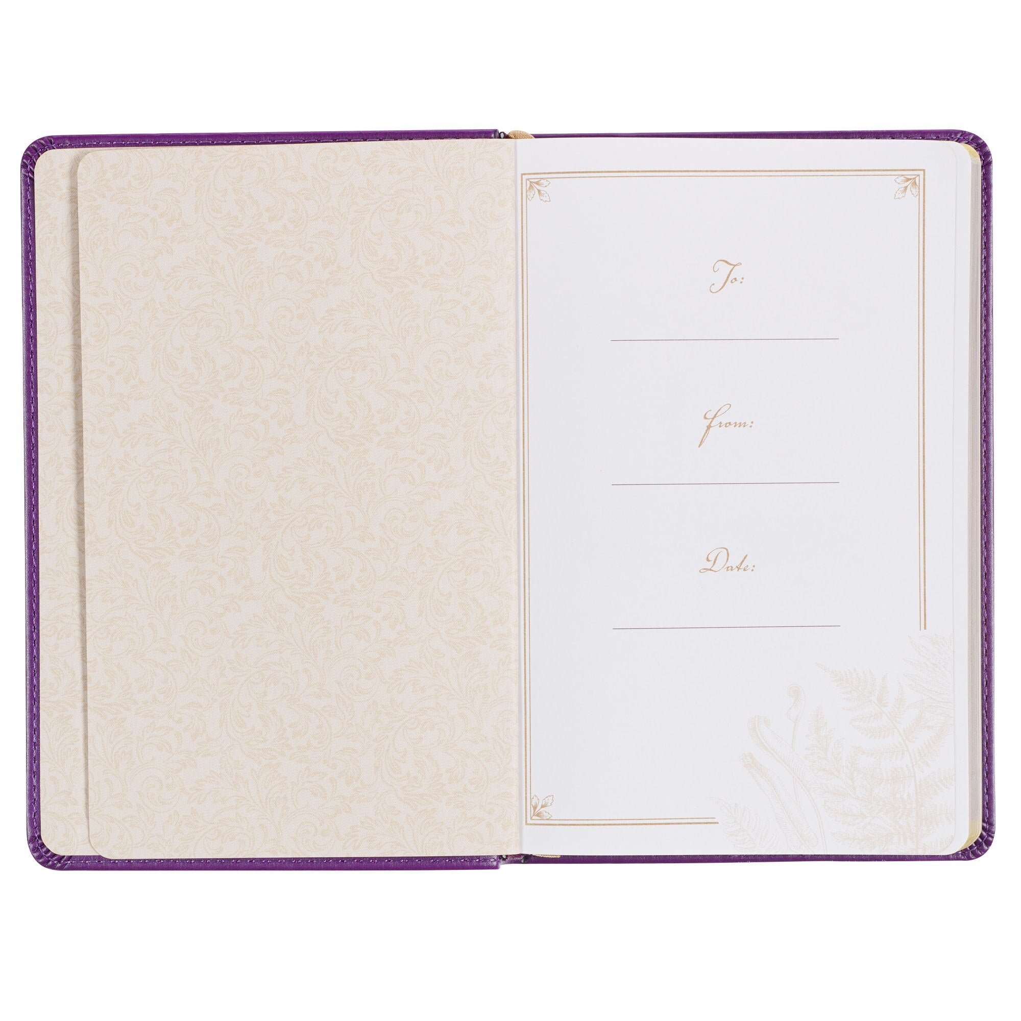 Praying the Psalms Purple Faux Leather Prayer Book