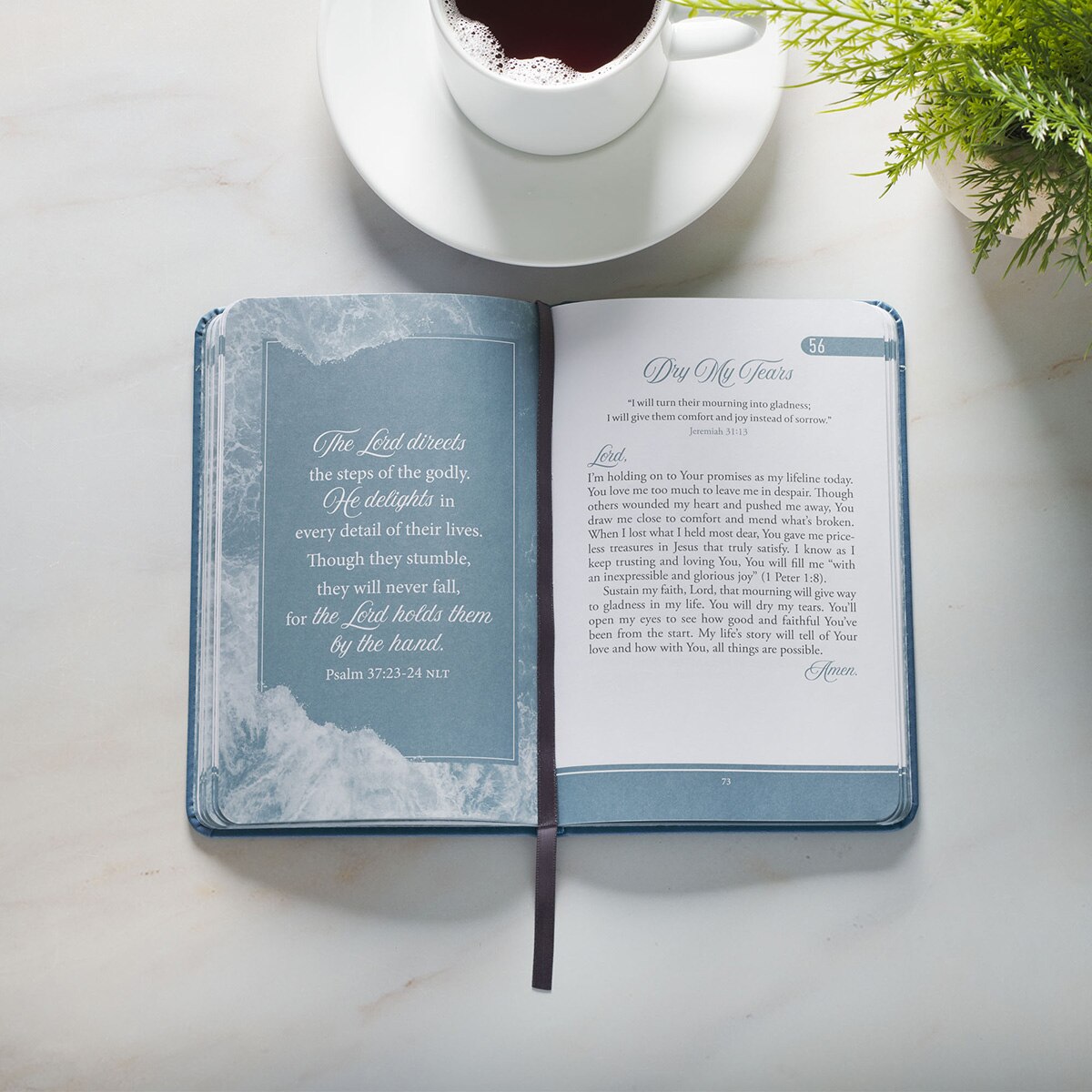 101 Prayers for Depression Teal Faux Leather Prayer Book