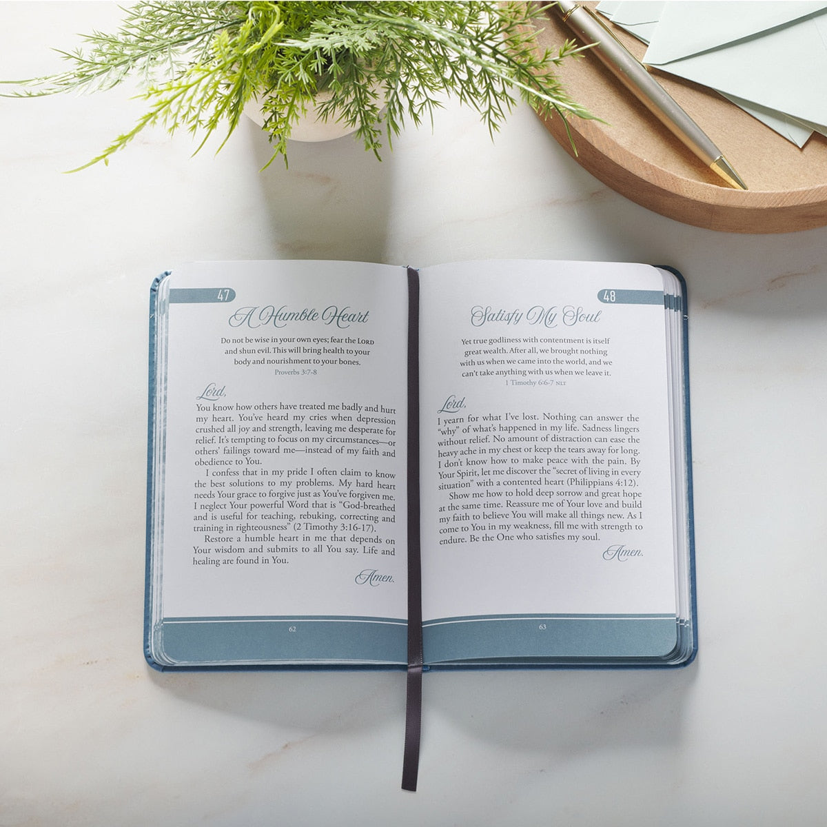 101 Prayers for Depression Teal Faux Leather Prayer Book