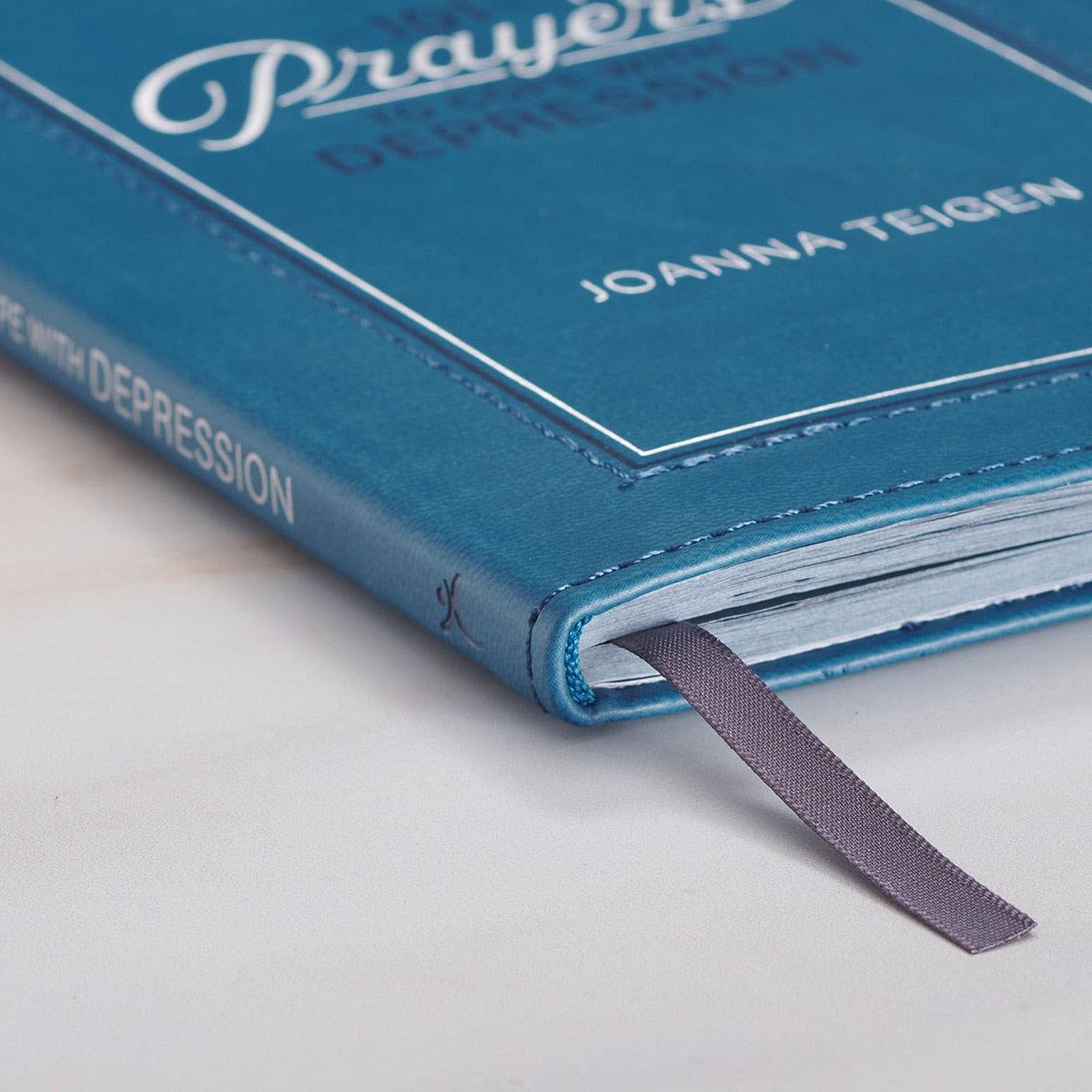 101 Prayers for Depression Teal Faux Leather Prayer Book