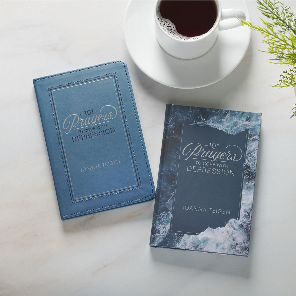 101 Prayers for Depression Teal Faux Leather Prayer Book