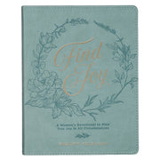 Find Joy Mint-Green Faux Leather Devotional