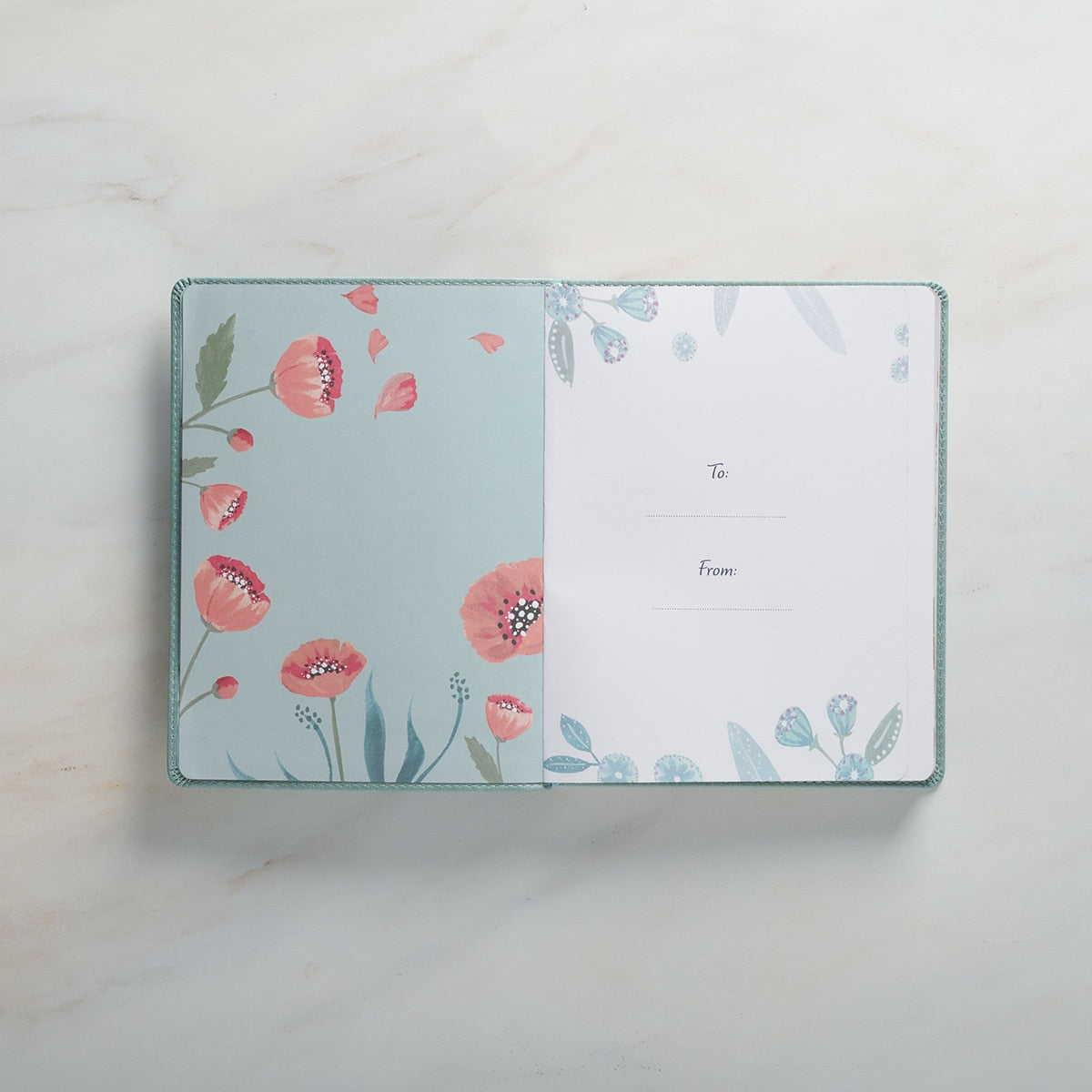 Find Joy Mint-Green Faux Leather Devotional