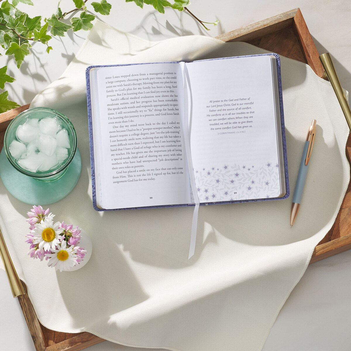 Moments of Grace for Moms Stories and Scriptures Purple Gift Book