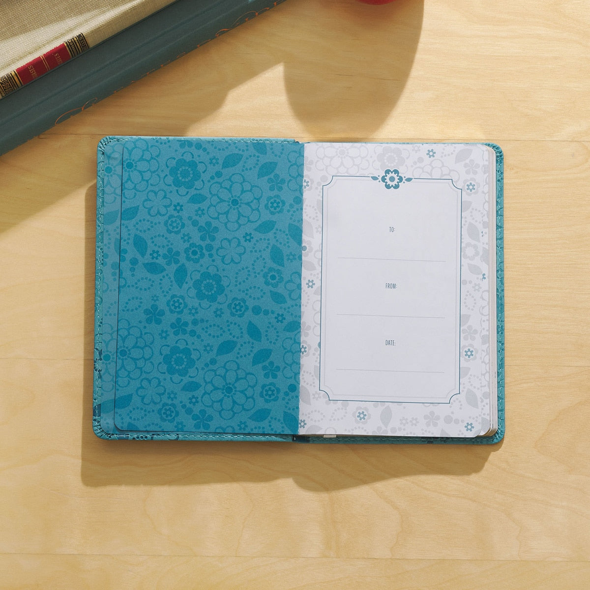 Moments of Grace for Teachers: Stories & Scriptures Blue Faux Leather Gift Book