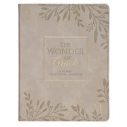 The Wonder of Grace: A 40-Day Devotional Journey Taupe Faux Leather Devotional